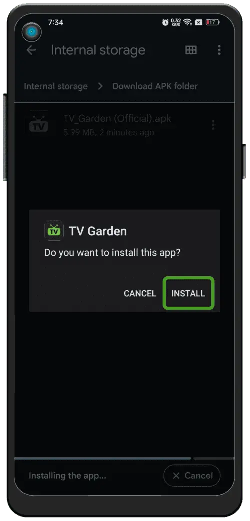 Instalar y abrir GBTV